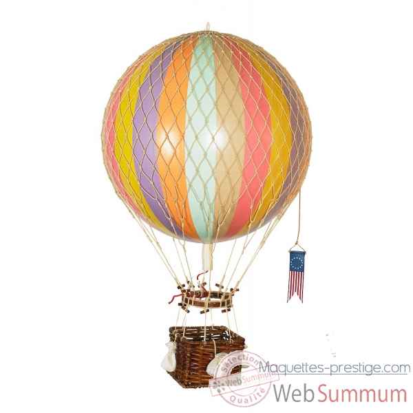 Réplique Montgolfière Ballon 32cm arc-en-ciel pastel Décoration AMF -AP163F