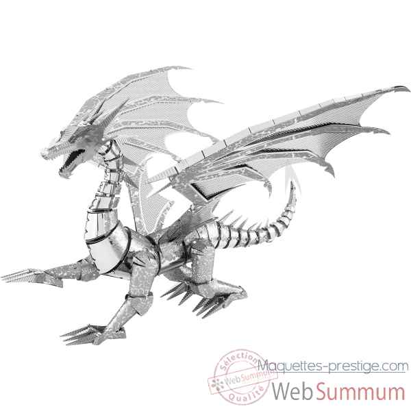 Maquette 3d en metal - dragon d\'argent ICONX -5061313