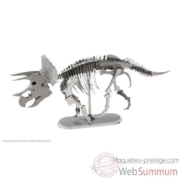 Maquette 3d en métal dinosaure triceratops squelette 3 Metal Earth -5061101