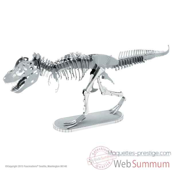 Maquette 3d en métal dinosaure tyrannosaure rex squelette Metal Earth -5061099