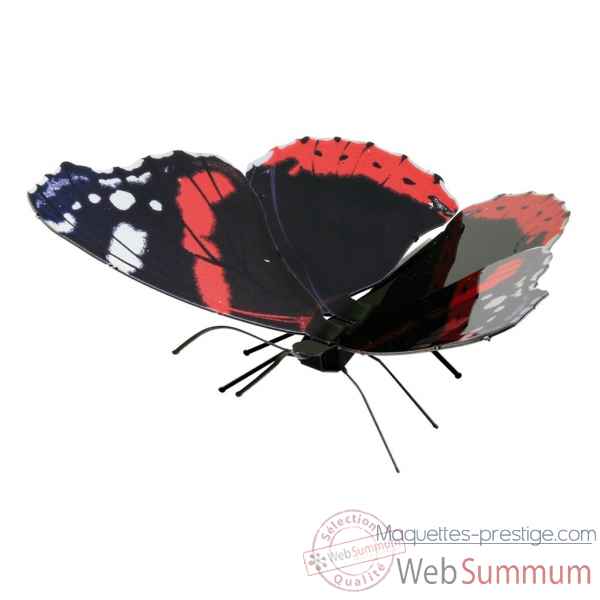 Maquette 3d en metal papillon red admiral Metal Earth -5061129