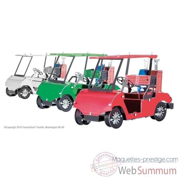 Maquette 3d en metal voiturettes de golf set de couleurs Metal Earth -5061108