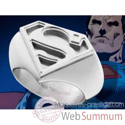 Chevaliere embleme superman acier Noble Collection -NNXT8306