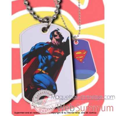 Dog tag superman volant Noble Collection -NNXT8368