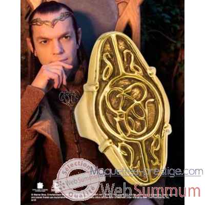 Elrond™ - anneau argent 925ème plaqué or Noble Collection -NN1225