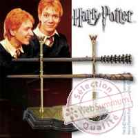 Harry potter set baguettes magiques weasley twins Noble Collection -nob07495