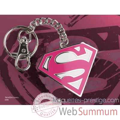 Porte-cles logo supergirl rose Noble Collection -NNXT8366