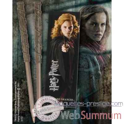 Stylo baguette & marque-page hermione Noble Collection -NN8634